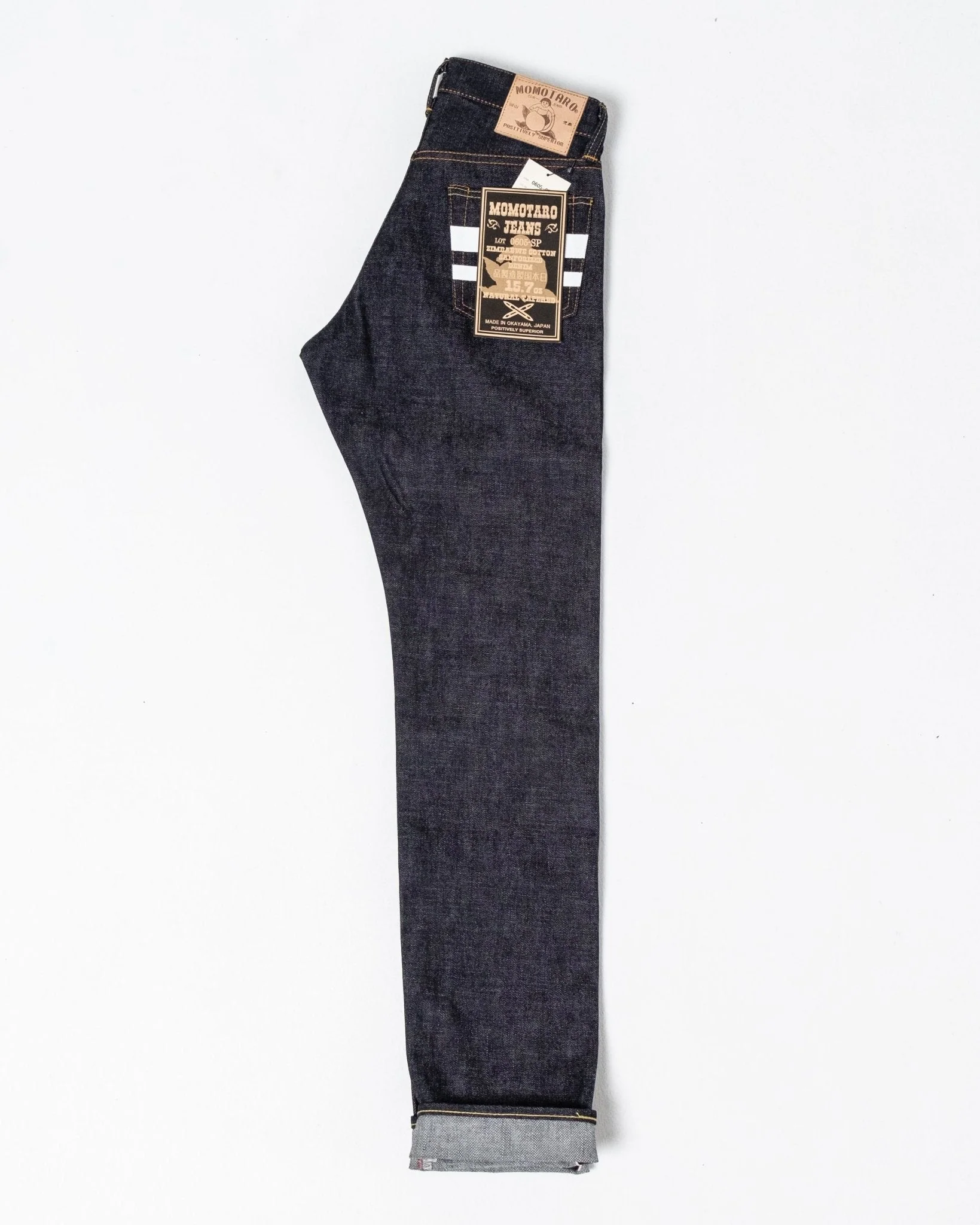 0605-SP 15.7 oz Zimbabwe Cotton GTB Natural Tapered Jeans – Bild 6