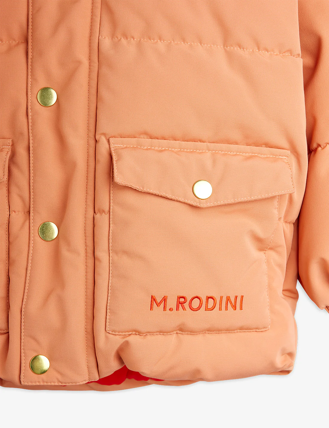 Mini Rodini Wasserabweisende Pufferjacke - orange – Bild 3