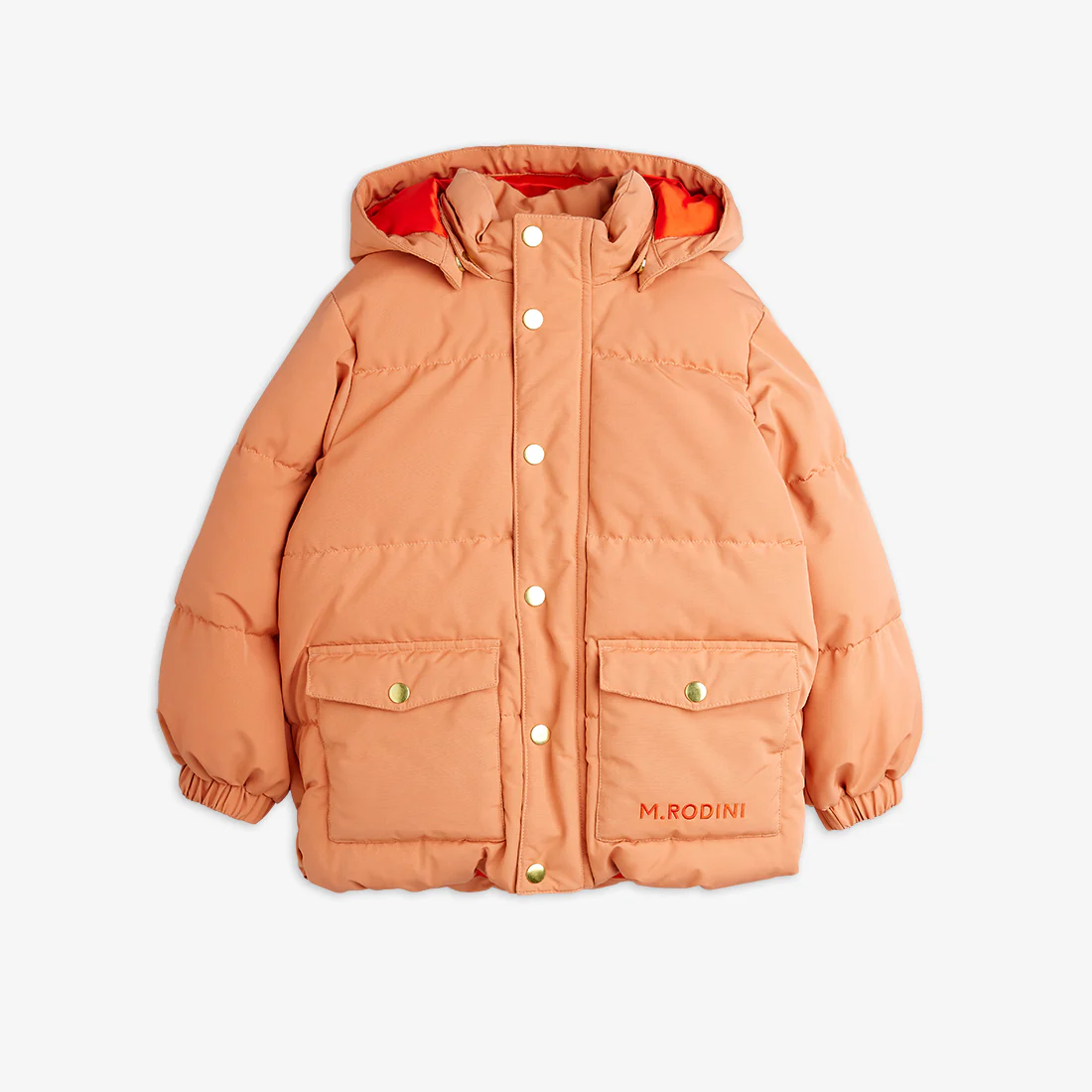 Mini Rodini Wasserabweisende Pufferjacke - orange – Bild 2