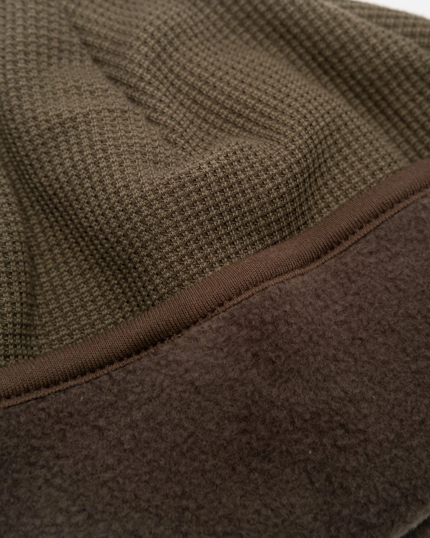 2 Tone Beanie Waffle M Green – Bild 4