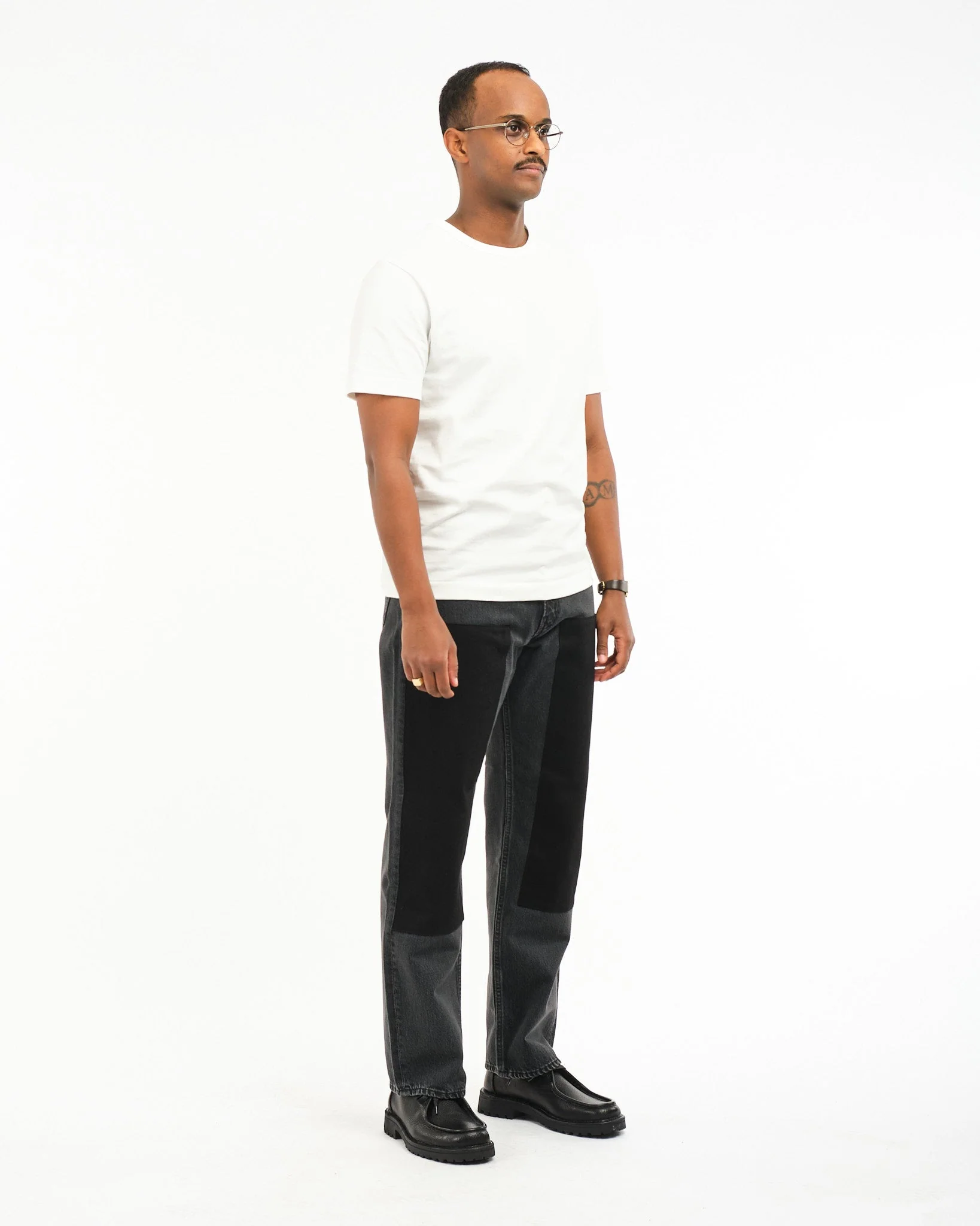 2M15 white men's sturdy jersey T-shirt