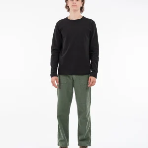2S18 men's loopwheeled long sleeve heavy charcoal