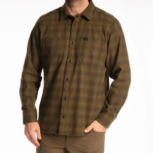 Klim Table Rock Midweight Flannel Shirt Dark Olive 3XL