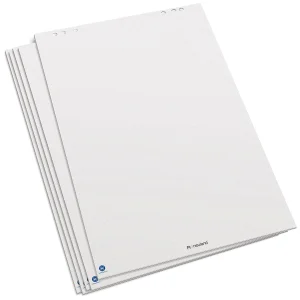 FlipChart-Block, 5er Pack, weiß, Recycling, mit Fadenkreuzen
