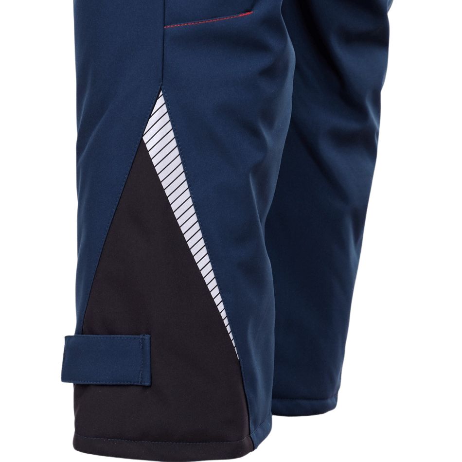Gefütterte Latzhose REVOLT SOFTSHELL WINTER BLUE/BLACK – Bild 7