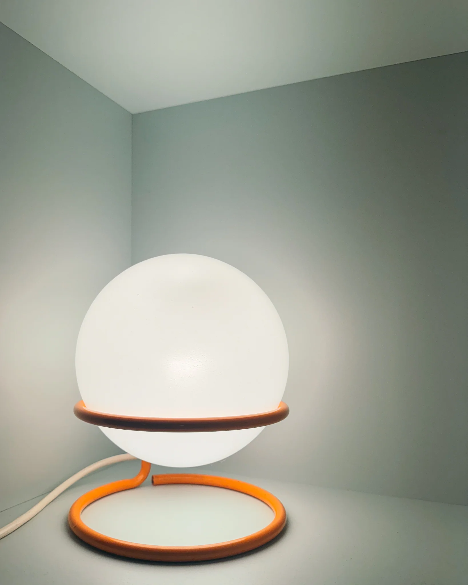 orangene vintage Lampe – Bild 4
