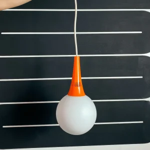 orangene vintage Pendel Lampe