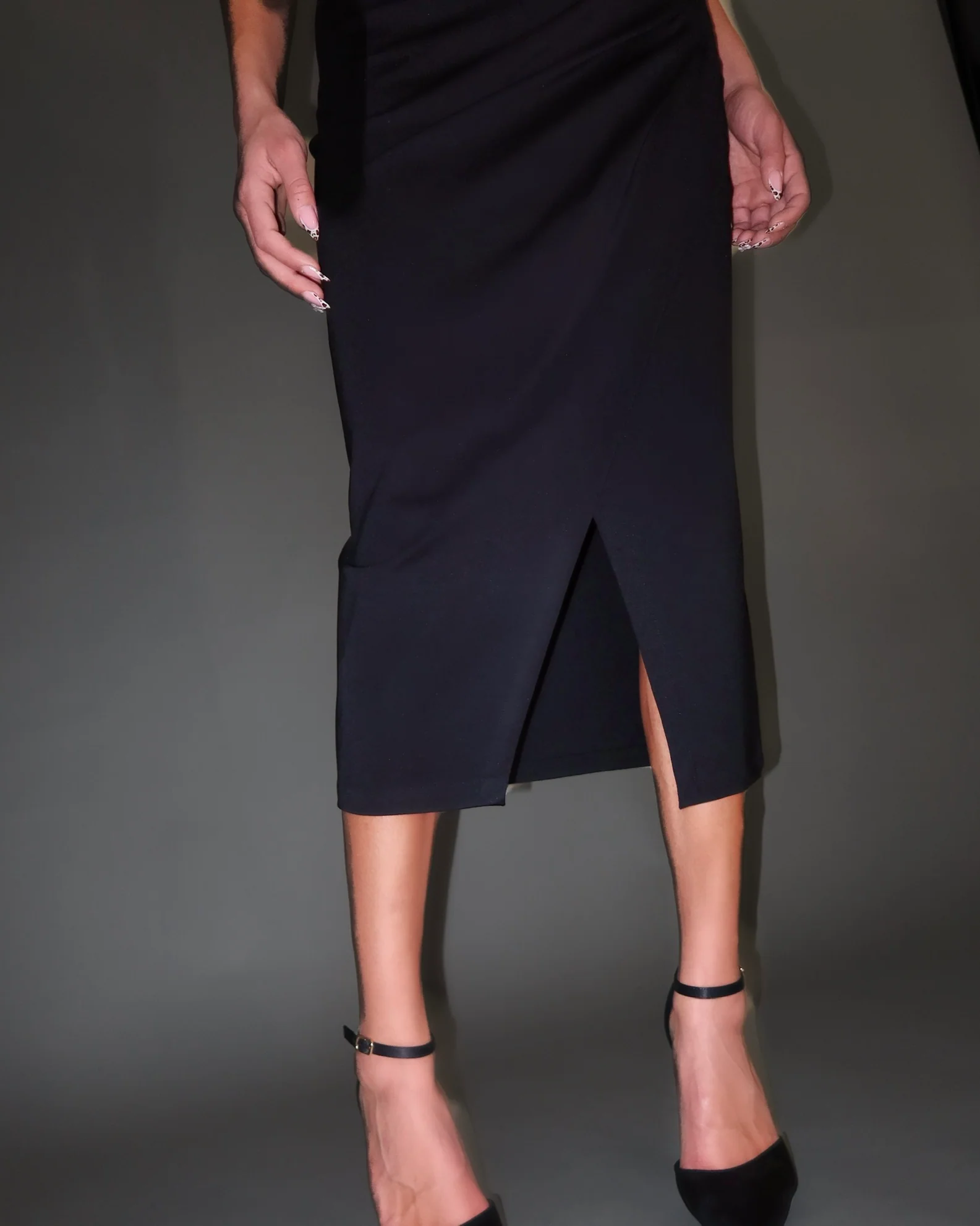 3/4 Jersey Skirt black – Bild 4