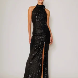 Halterneckdress Glow black