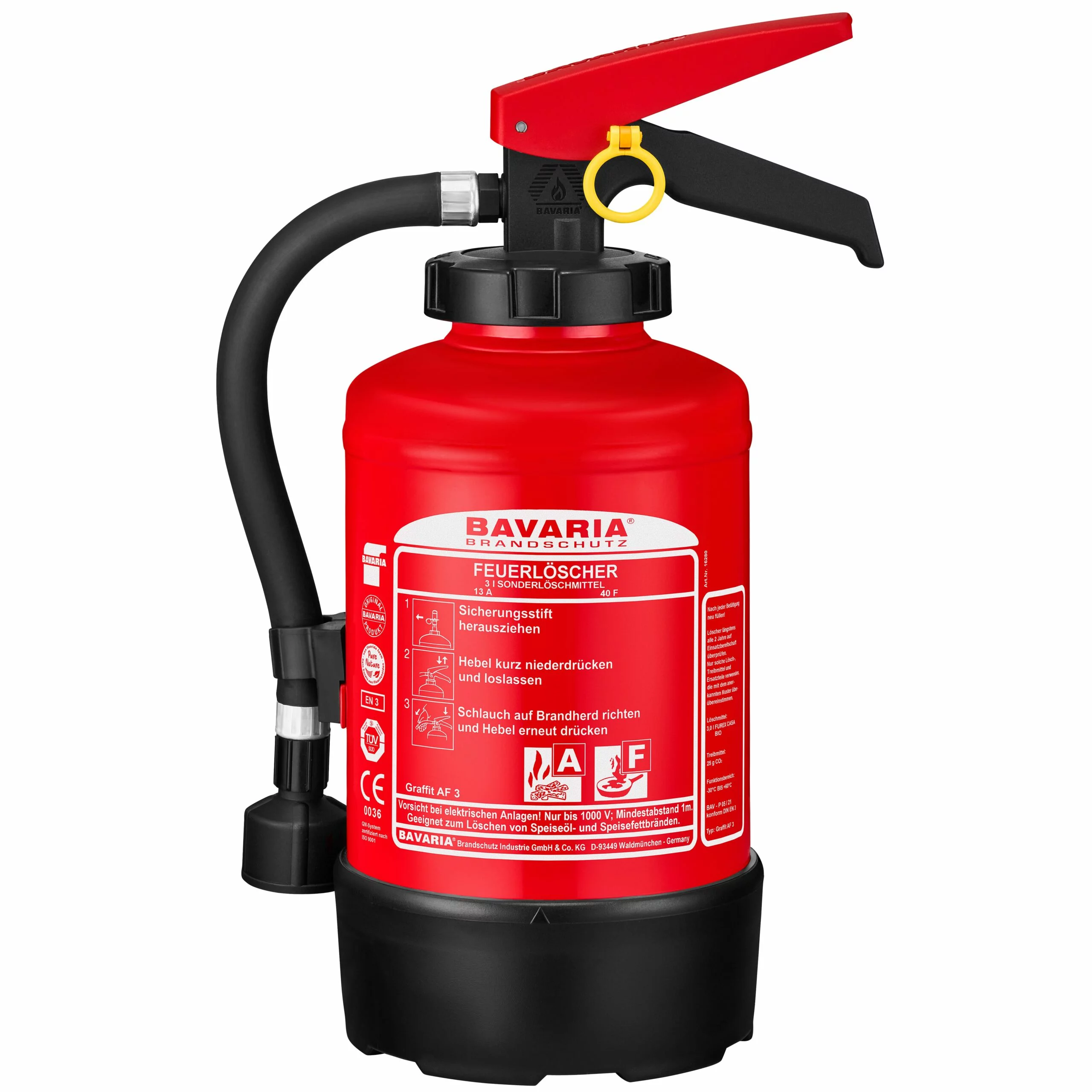 BAVARIA 3 L Fettbrandlöscher Frostsicher, 4 LE DIN EN3 – Bild 2