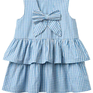 Copenhagen Colors - Houndstooth Dress W. Bow