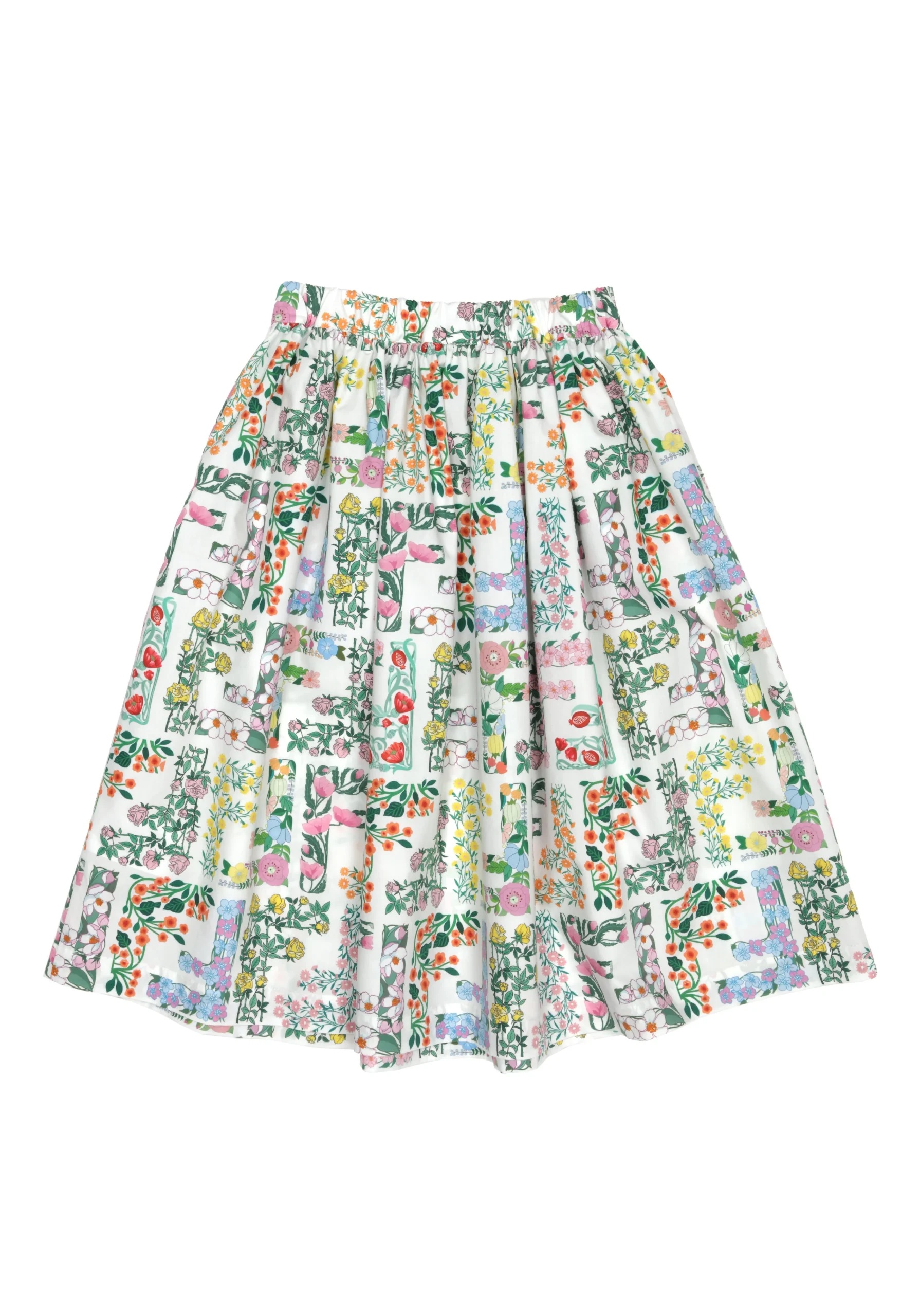 Fendi Kids Midirock mit Floralprint Röcke