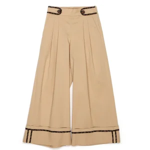 Fendi Kids Pantalone Gabardine Stre