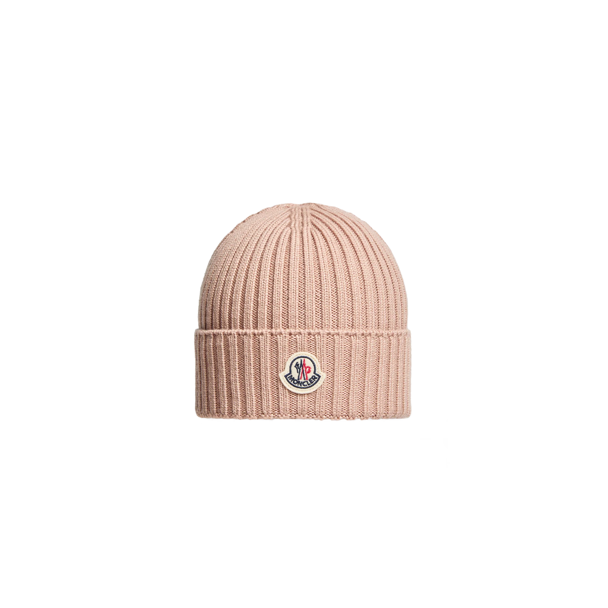 Moncler Enfant Strickmütze aus Wolle - beige