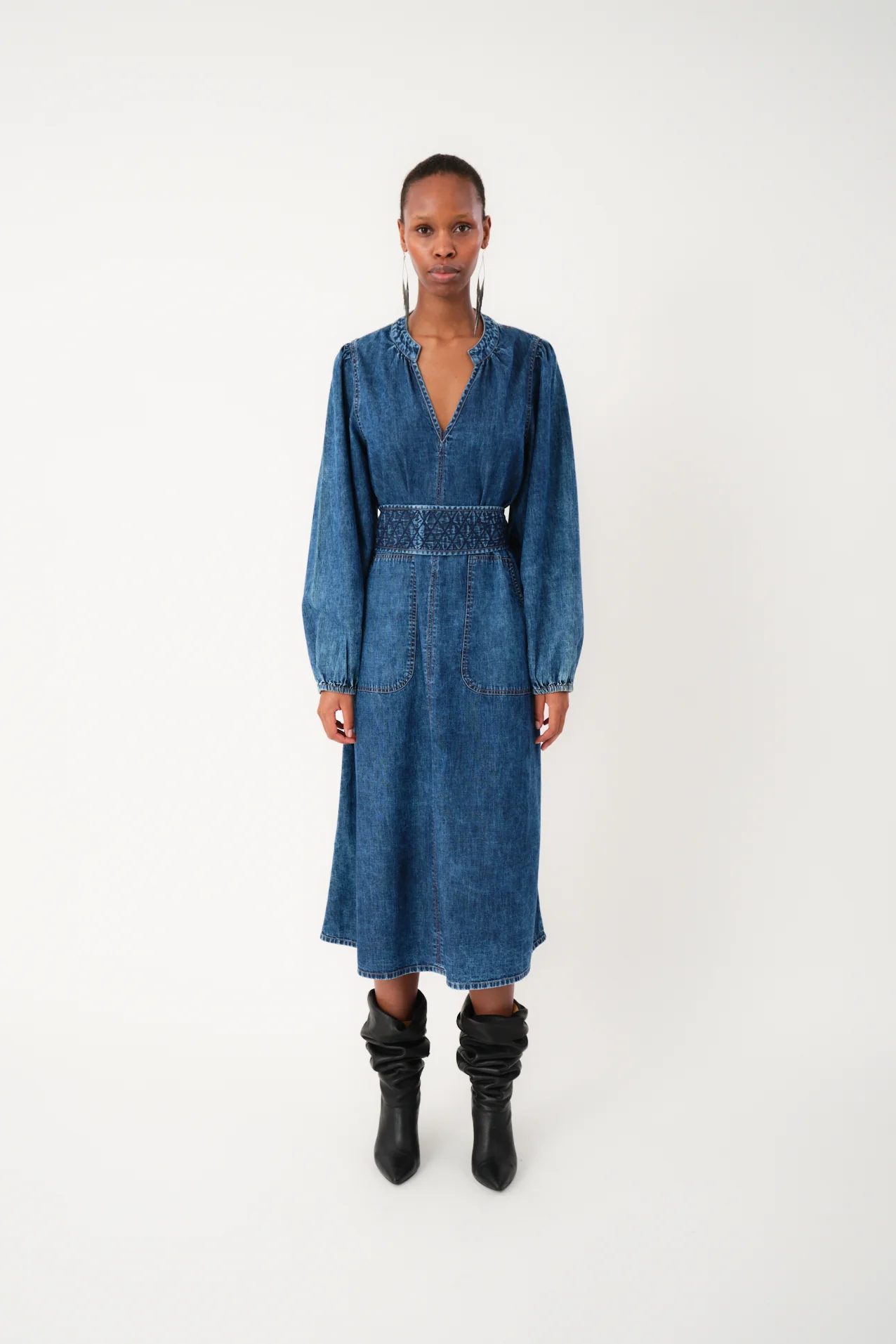 ParisLL Midi Kleid - Blau