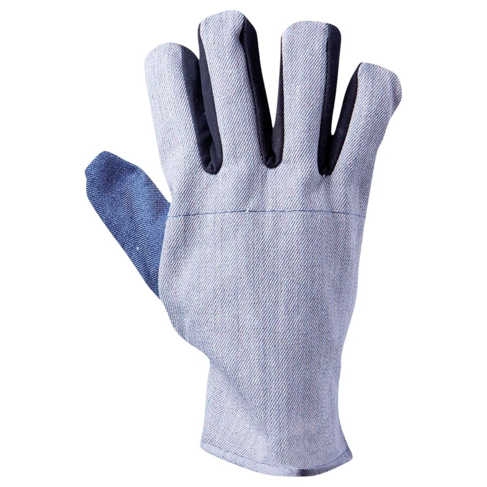 Textilhandschuhe aus Denim KESTREL – mit Baumwollfutter