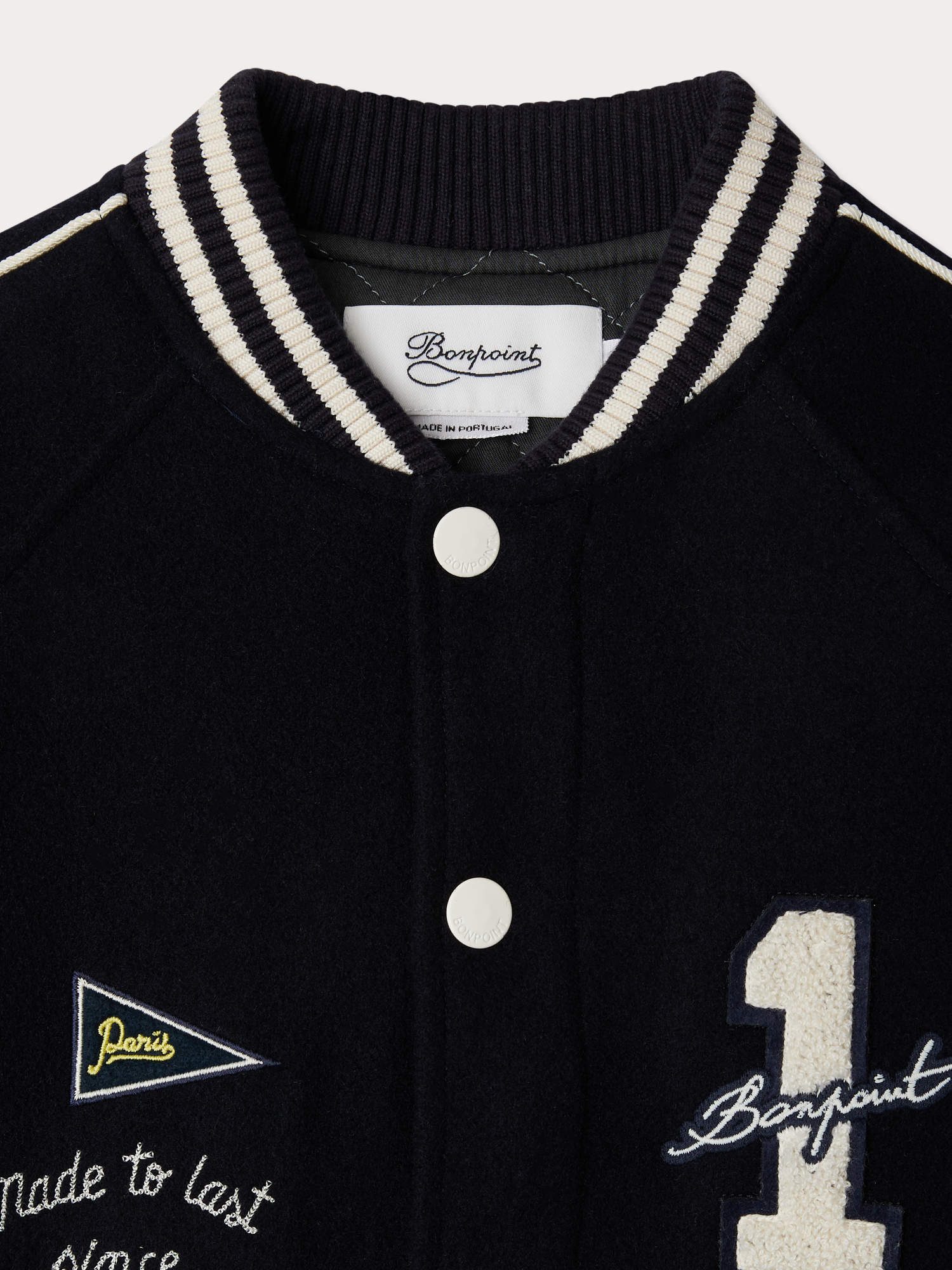 Bonpoint College Wolljacke Josias - dunkelblau – Bild 3