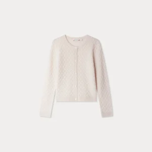 Bonpoint Cardigan Garancie – Wolle mit Rautenmuster