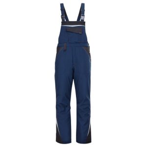Gefütterte Latzhose REVOLT SOFTSHELL WINTER BLUE/BLACK
