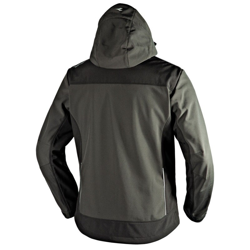 Softshelljacke DIADORA TECH CARBON mit abnehmbarer Kapuze – Bild 4