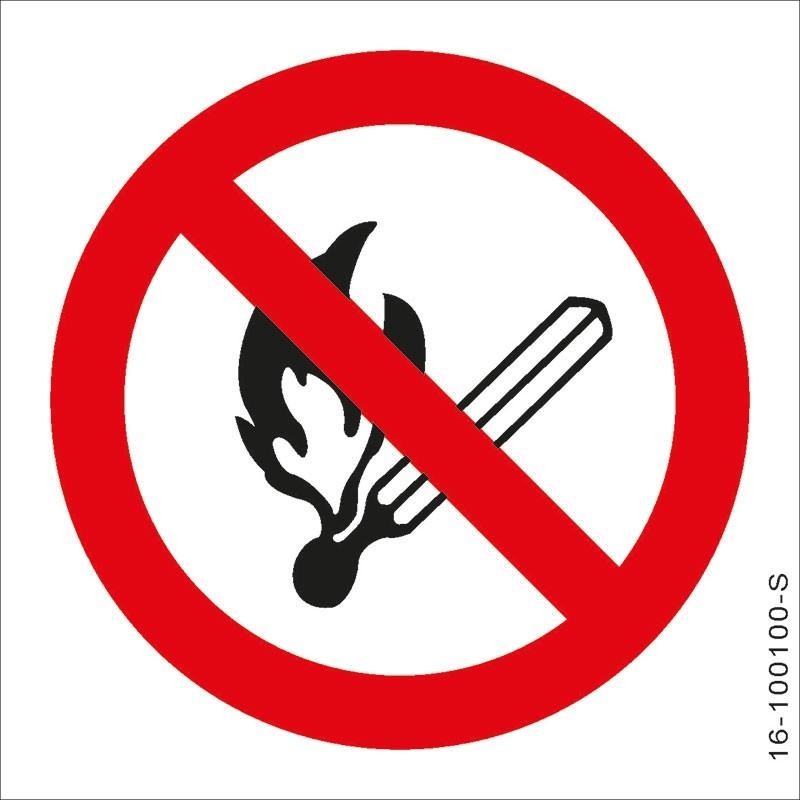 Brandschutzschild “Feuer, offenes Licht und Rauchen verboten”