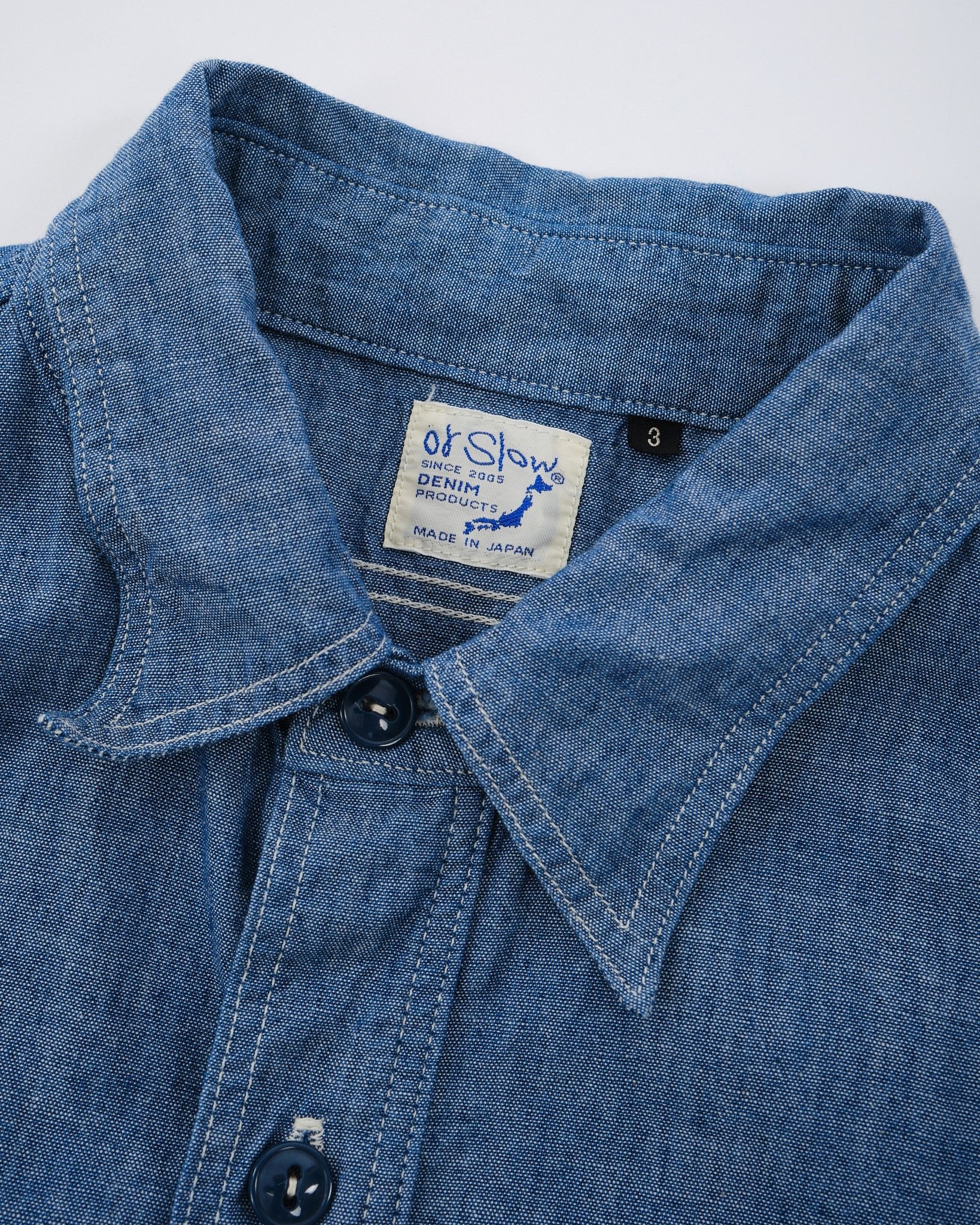 SLIM FIT CHAMBRAY WORK SHIRT – Bild 3
