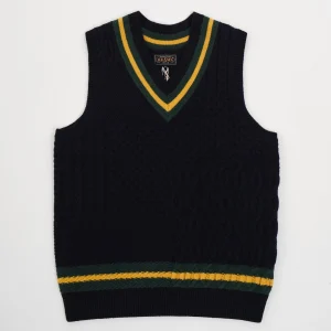 Cricket Vest Patchwork Like Navy