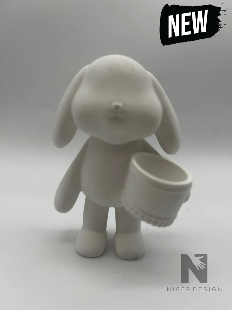 Deko Hase mit Korb HASENKING 5,5 x 3,5 x 7,5 cm – Bild 3