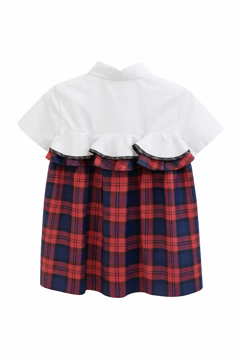 Fendi Kids Kleid mit Blusenoberteil & Tartanrock – Bild 4