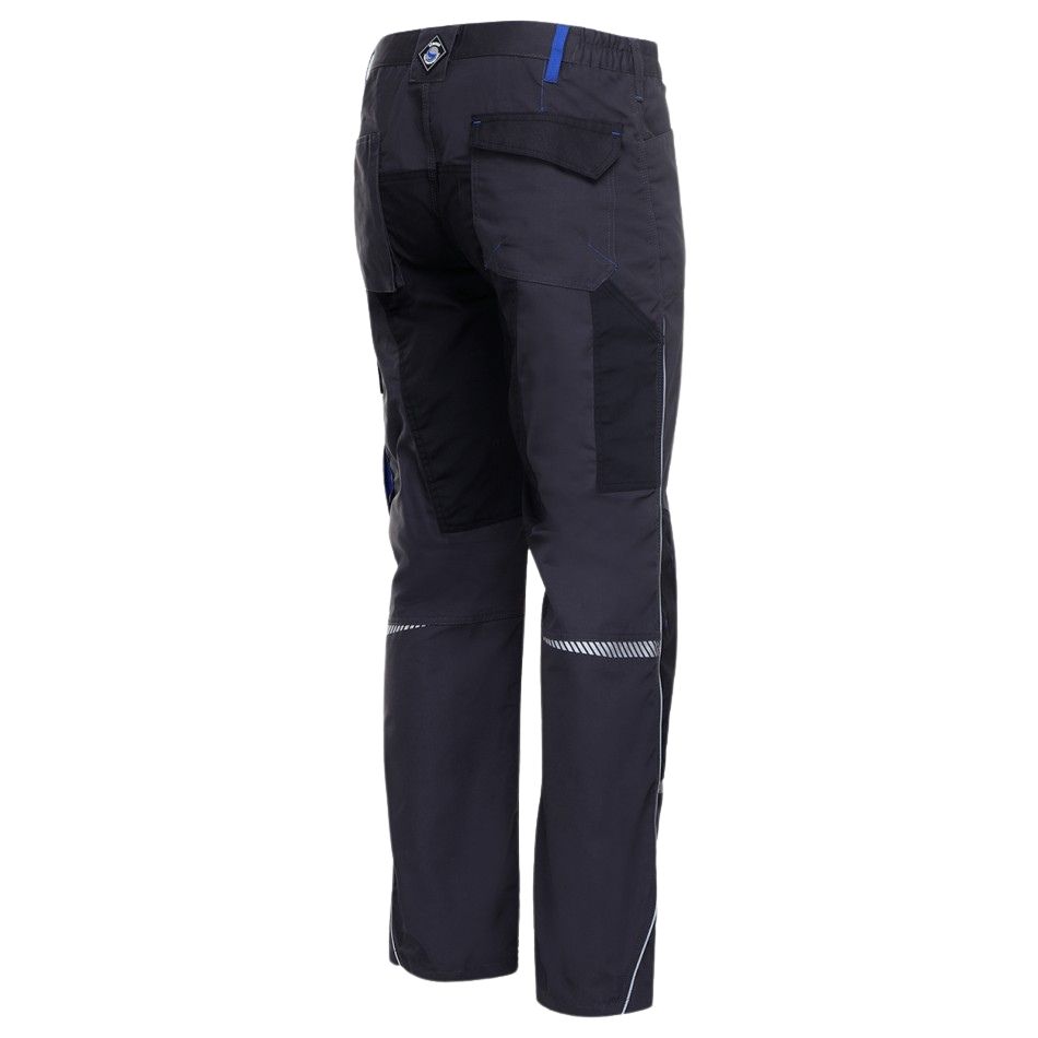 Robuste Arbeitshose Prisma GREY/ROYAL BLUE – Bild 6