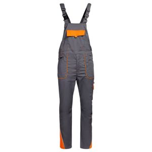 Sommer-Arbeitslatzhose PRISMA LIGHT STRETCH GREY/ORANGE