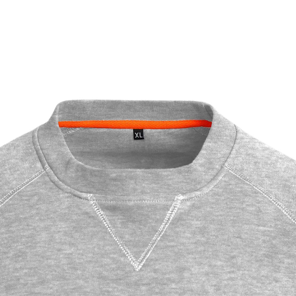 Hellgraues Herren-Sweatshirt REMO PRO GREY MELANGE – Bild 4
