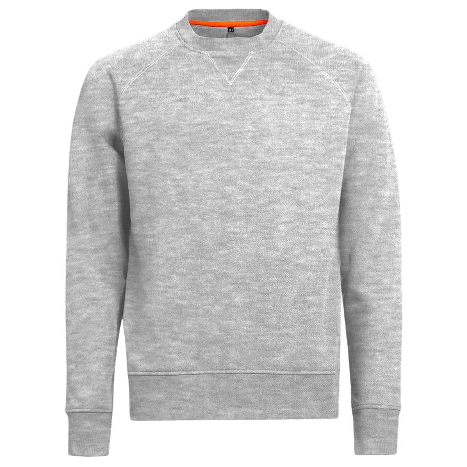 Hellgraues Herren-Sweatshirt REMO PRO GREY MELANGE – Bild 2