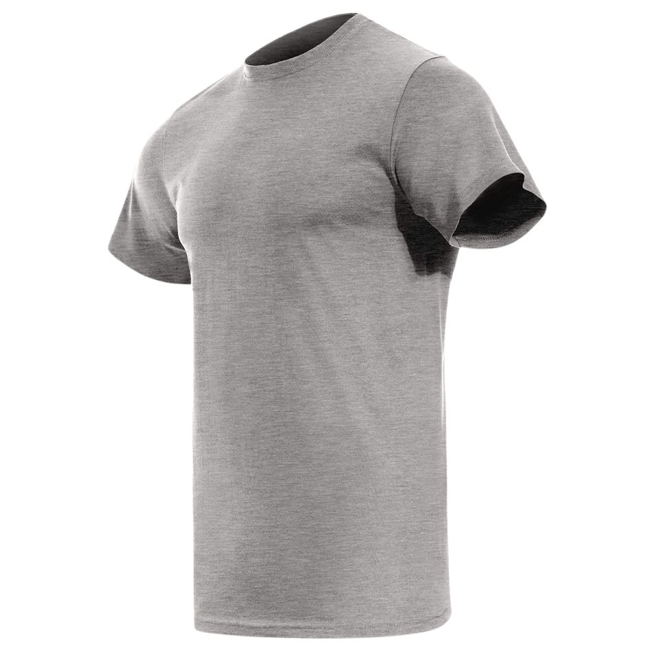 Dünnes Baumwoll T-Shirt STENSO NAOS GRAY MELANGE – Bild 3
