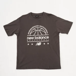 Hoops Cotton Jersey Short Sleeve T-shirt Grey
