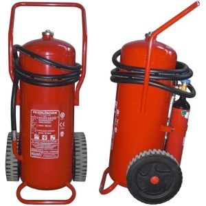 König 50 L Fahrbarer fluorfreier Schaum Löschwagen Auflade frostsicher – 30 ° C