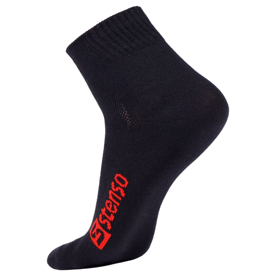 Arbeitssocken STENSO SUMMER BLACK/RED – Bild 2