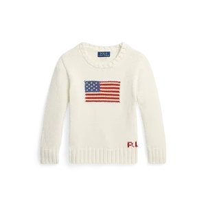 Polo Ralph Lauren Kids Rundhalspullover mit Flagge