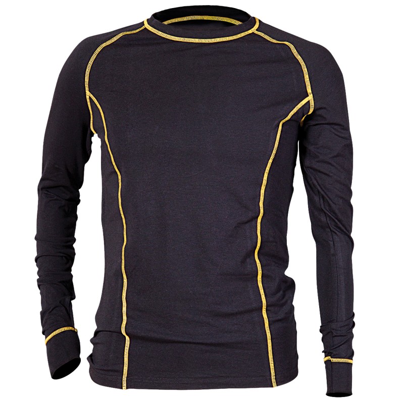 Thermobluse LOVELL – Schwarz mit gelben Akzenten – Bild 2