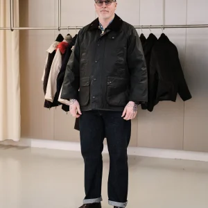 OS Bedale Wax Jacket Sage
