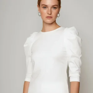 Puffed Sleeved Shirt off white