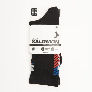 Pulse Race Flag Crew Sock Black/Fiery Red/Safety Yellow