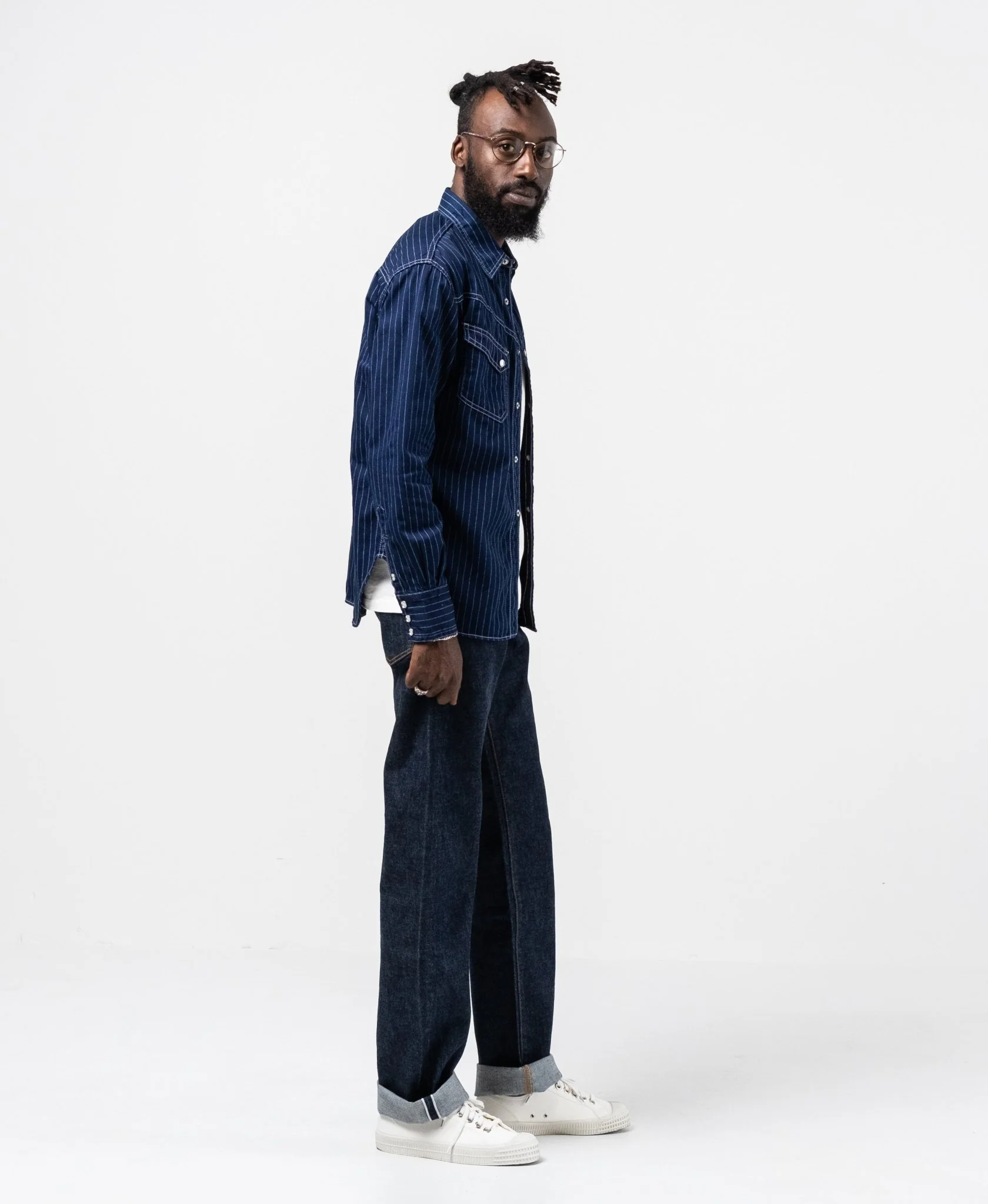 Ranchman Shirt Blue Wabash – Bild 8