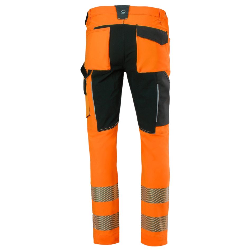 Warnschutz-Arbeitshose REVOLT HV 4STRETCH ORANGE – Bild 8
