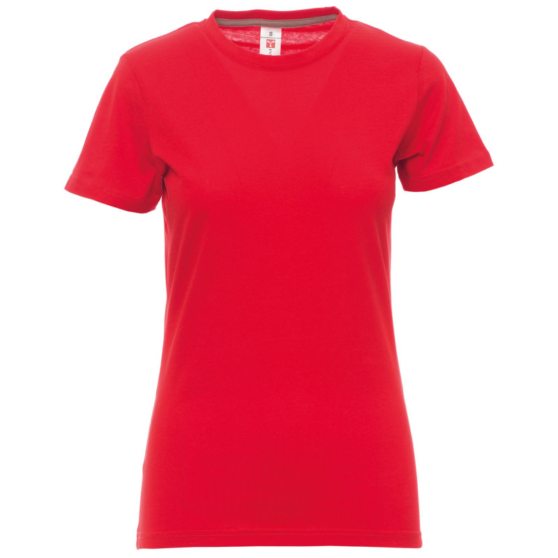 Arbeits-T-Shirt für Frauen PAYPER SUNSET RED