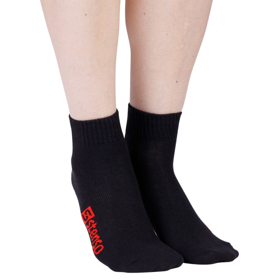 Arbeitssocken STENSO SUMMER BLACK/RED – Bild 3