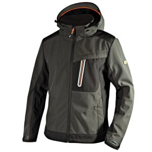 Softshelljacke DIADORA TECH CARBON mit abnehmbarer Kapuze