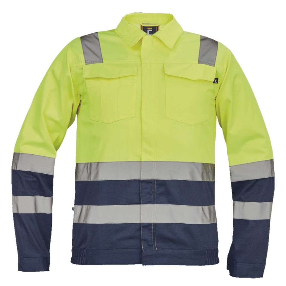 Warnschutz-Arbeitsjacke VALENCIA HV YELLOW – Bild 2